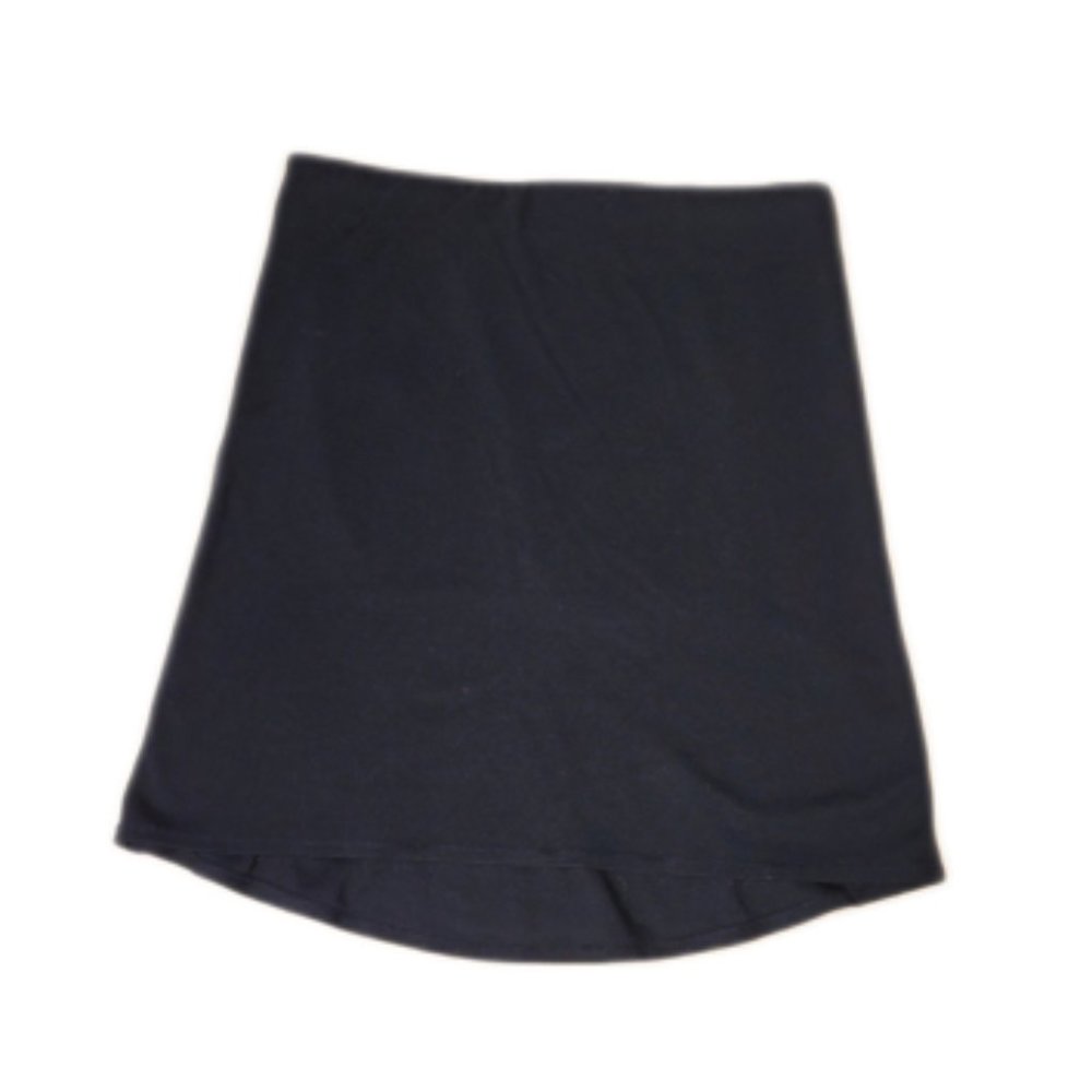 Black mid-length skirt